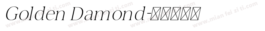 Golden Damond字体转换